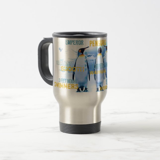 Caneca Térmica Imperador Imperador Pinguins Típica (Frente Esquerda)