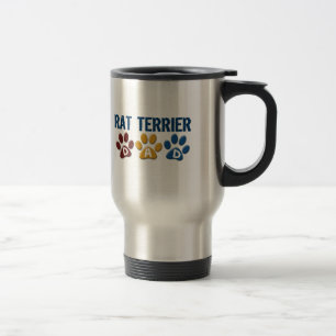 Caneca Térmica Impressão 1 da pata da mamã de TERRIER de RATO