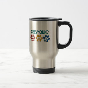 Caneca Térmica Impressão 1 da pata da mamã do GALGO