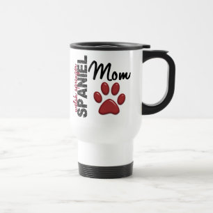 Caneca Térmica Impressão 2 da pata da mamã do Spaniel de galês