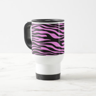 Caneca Térmica Impressão Animal, Zebra Strike - Rosa Preto