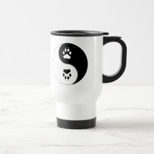 Caneca Térmica Impressão da pata de Ying Yang