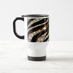 Caneca Térmica Impressão de Animal Cristal Zebra Luxo