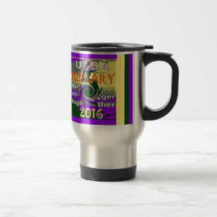 Caneca Térmica Impressão de Arte Abstrata Vintage EUA Mais Fortes