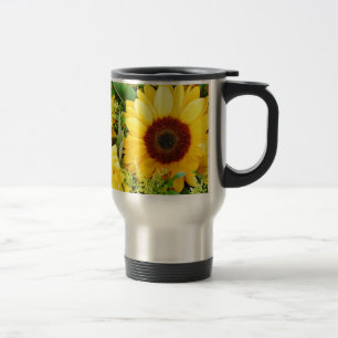 Caneca Térmica Impressão de girassóis