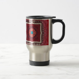 Caneca Térmica Impressão de Padrão de Cultura Sindhi Tradicional