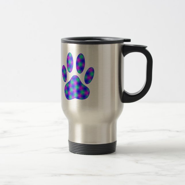 Caneca Térmica Impressão de Paw Cósmico (Direita)