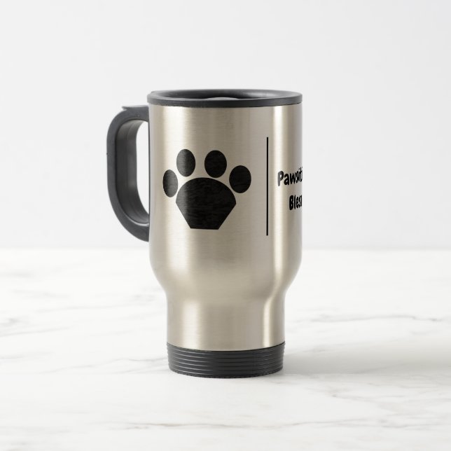 Caneca Térmica Impressão de Pet Paw Gigante (Frente Esquerda)