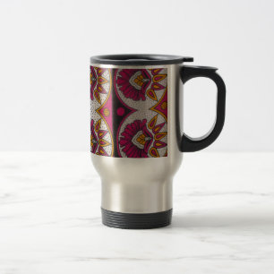 Caneca Térmica Impressão de Tecido de Motif Art, Africano Colori