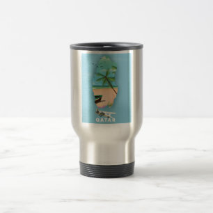 Caneca Térmica Impressão ilustrado do Qatar