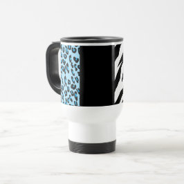 Caneca Térmica Impressão Leopardo, Impressão Zebra, Impressão Ani