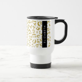 Caneca Térmica Impressão Leopardo, Leopardo Dourado, Literatura, 
