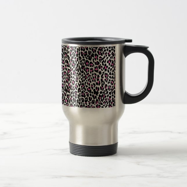Caneca Térmica impressão-leopardo rosa (Direita)