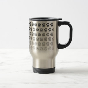 Caneca Térmica Impressões de gráfico em preto-e-branco e Cinzas