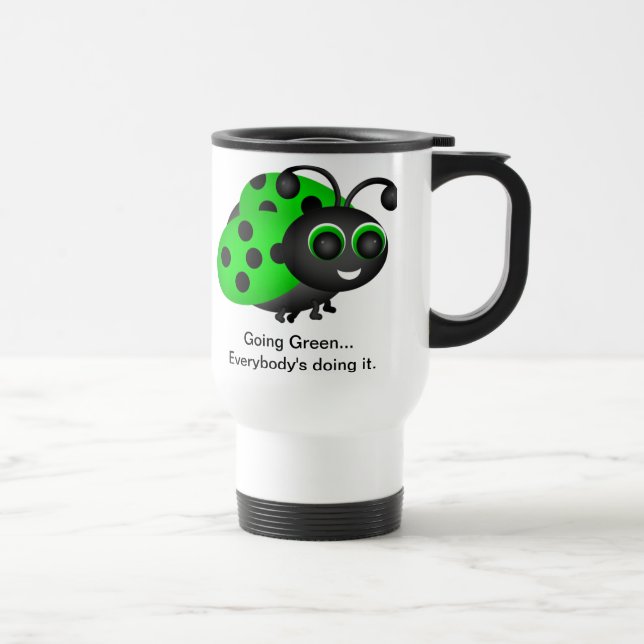 Caneca Térmica Indo para Green Ladybug Mug (Direita)