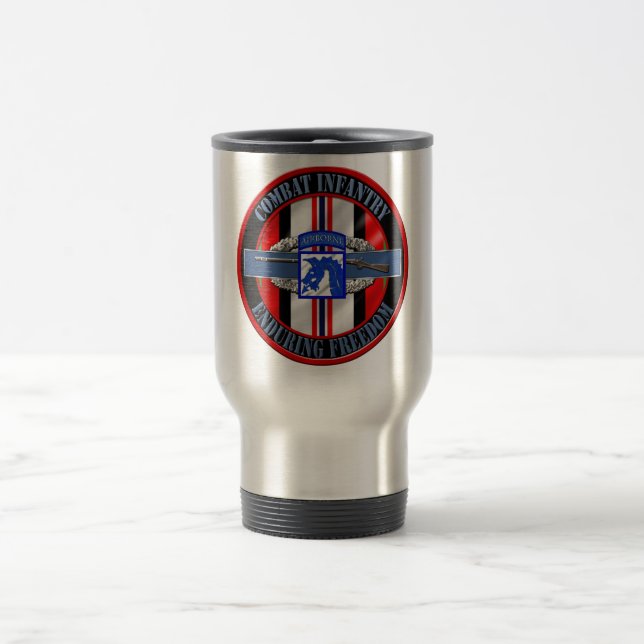 Caneca Térmica Infantaria OEF XVIII 18o Transportado por via (Centro)