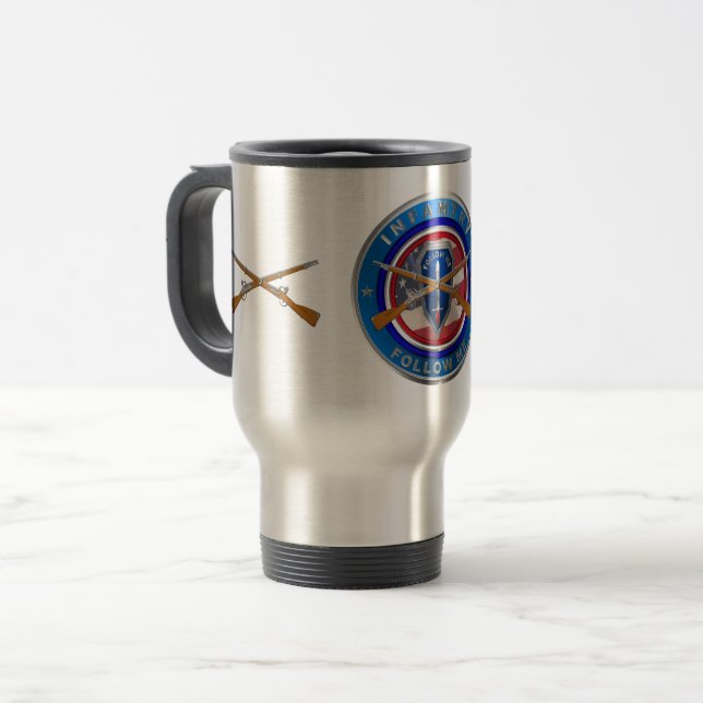 Caneca Térmica Infantry Veteran (Frente Esquerda)