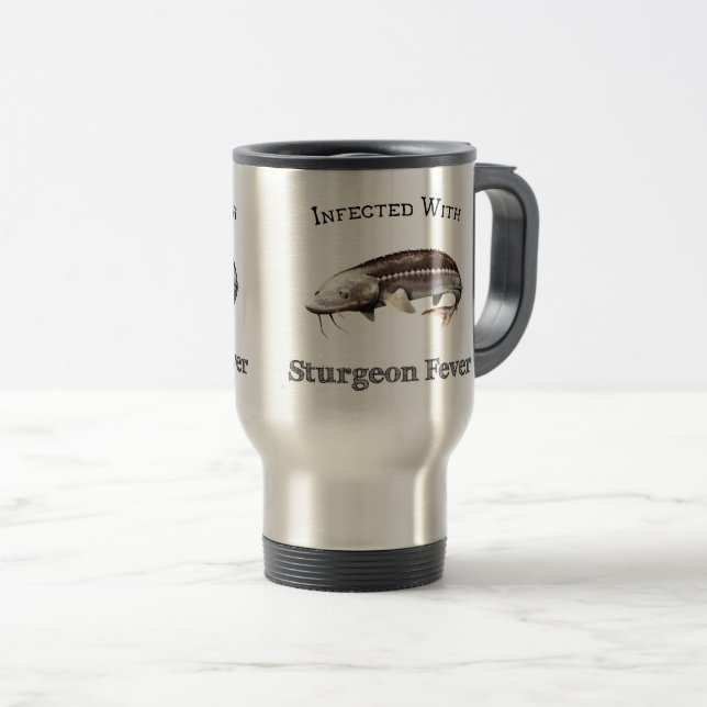 Caneca Térmica Infectado Com Febre De Sturgeon (Frente Esquerda)