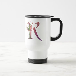 Caneca Térmica Inicial colorida K do Calla