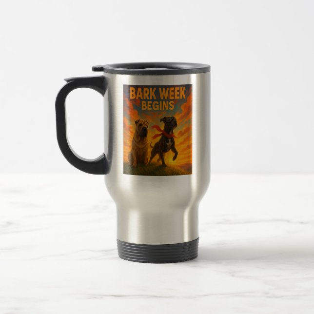 Caneca Térmica Início da Semana do latido (Esquerda)