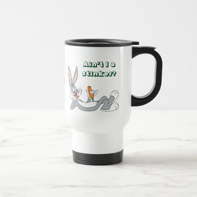 Caneca Térmica INSETOS BUNNY™ Deitados Comendo Cenoura (Direita)