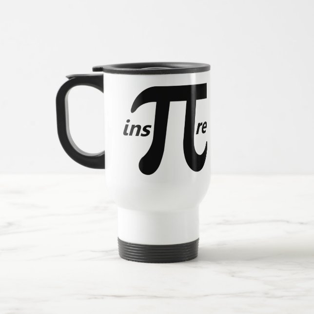 Caneca Térmica Inspire o símbolo inspirado do Pi (Esquerda)