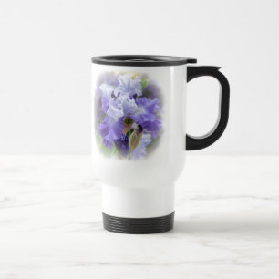 Caneca Térmica Íris com barba real - roxo e branco