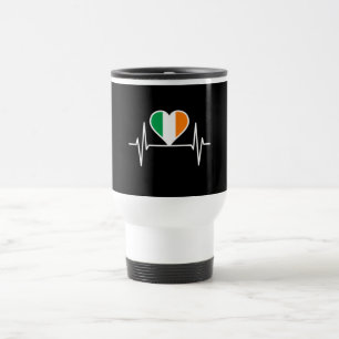 Caneca Térmica Irish Flag Heartbeat