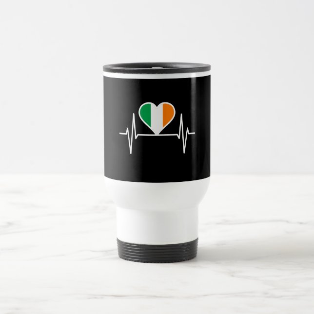 Caneca Térmica Irish Flag Heartbeat (Centro)