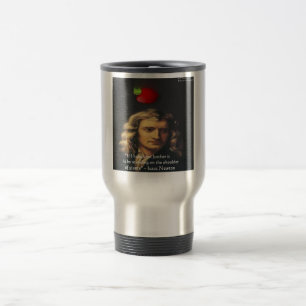 Caneca Térmica Isaac Newton "Giants Shoulders" Wisdom Gifts & Tee
