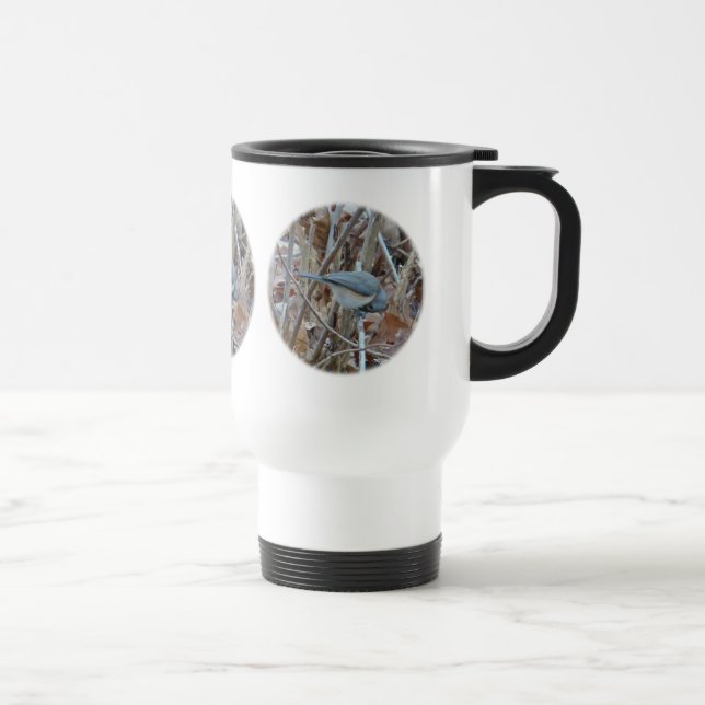 Caneca Térmica Itens de Coordenada do Ímpeto do Titmouse Tufado (Direita)