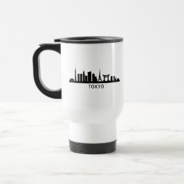 Caneca Térmica Japan Cityscape Travel | Tokyo Skyline Silhouette