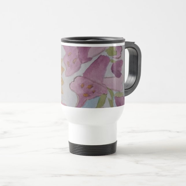 Caneca Térmica Jardim de Algodão Inglês (Frente Esquerda)