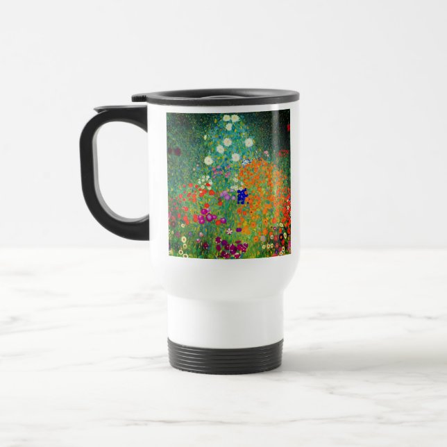 Caneca Térmica Jardim Flor Gustav Klimt (Esquerda)