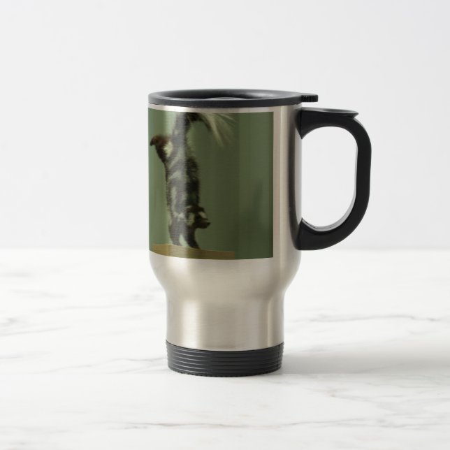 Caneca Térmica Jaritataca manchada; exibição do museu (Direita)