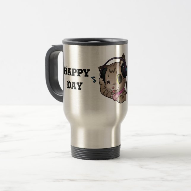 CANECA TÉRMICA  JARRO FELIZ DIA (Frente Esquerda)