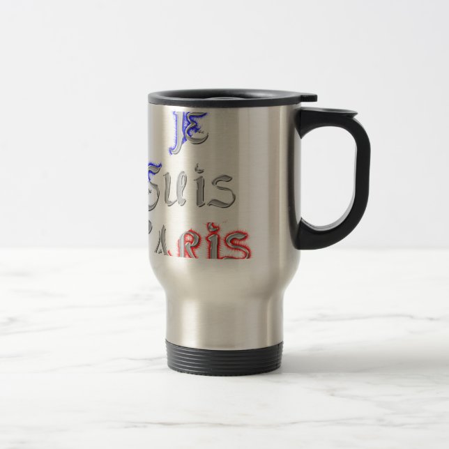Caneca Térmica Je Suis Paris Art Impressão (Direita)