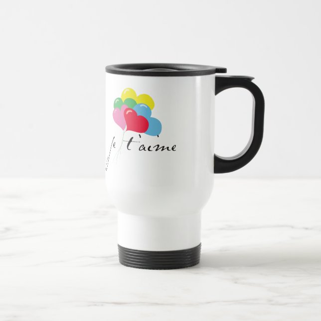Caneca Térmica Je' taime (eu te amo) (Direita)