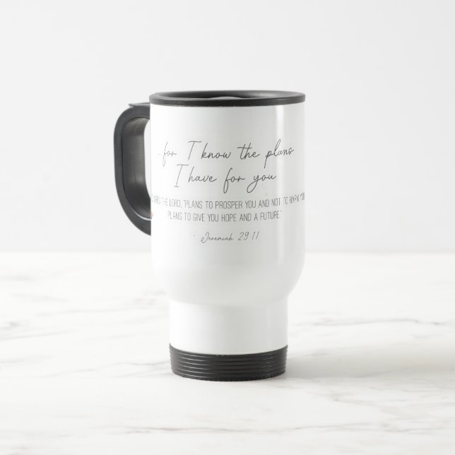Caneca Térmica Jeremiah 29:11 Grande Saco de Tote (Frente Esquerda)