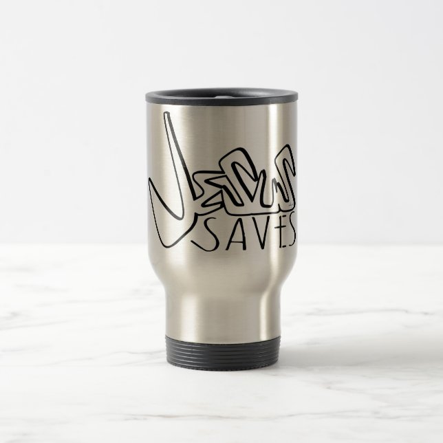 CANECA TÉRMICA JESUS SALVA GRAFITE (Centro)