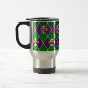 Caneca Térmica Jewelry Background Mardi Gras