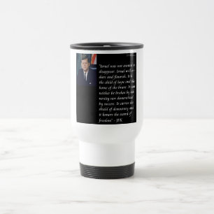 Caneca Térmica JFK e famosa citação de Israel