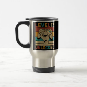 Caneca Térmica Jogador de Aniversário de 13 de Nível 13 Anos