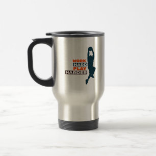 Caneca Térmica Jogador de basquete de Duro para jogar Duro tão cl