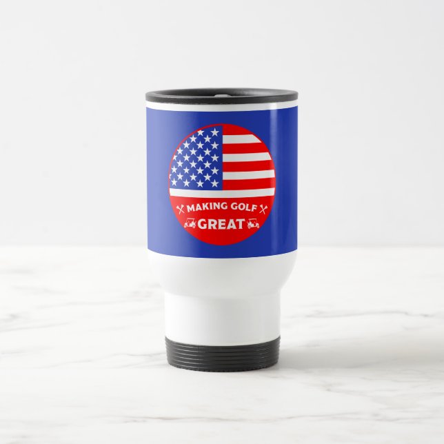 Caneca Térmica Jogador de golfe americano engraçado (Centro)