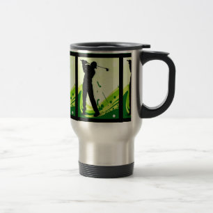 Caneca Térmica Jogador de golfe artística