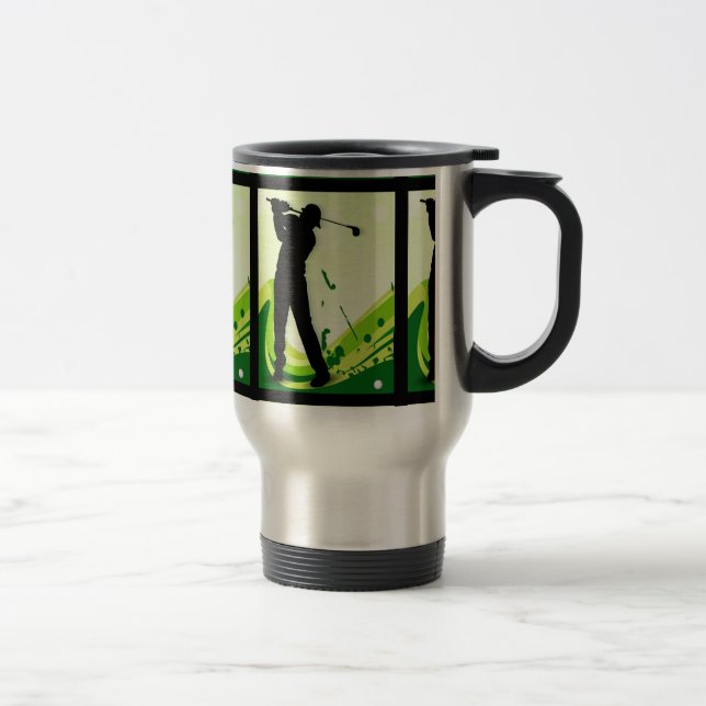 Caneca Térmica Jogador de golfe artística (Direita)