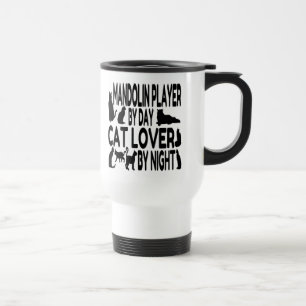 Caneca Térmica Jogador de Mandolin do Cat Lover