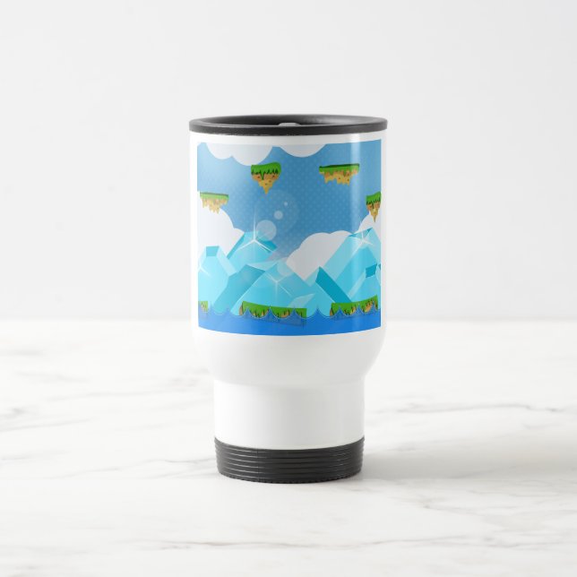 Caneca Térmica Jogo de Plataforma Retro (Centro)