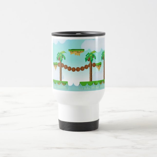 Caneca Térmica Jogo de plataforma retrô ou clássico (Centro)